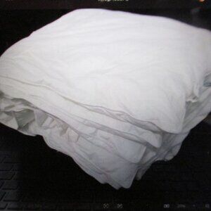 LAURA ASHLEY Queen White Cotton Goose Down Duvet 83 x 84